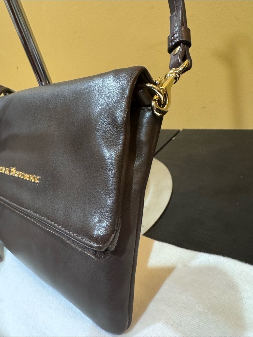 Dooney & Bourke Florentine Leather Foldover Zip Crossbody - Picture 5 of 15
